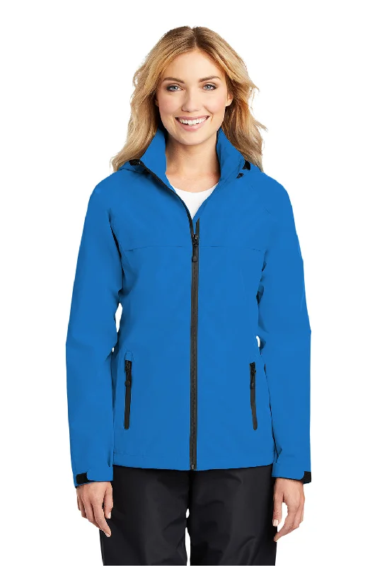 Port Authority Womens Torrent Waterproof Full Zip Hooded Jacket - Direct Blue Nylon Jacket Polyester Jacket Spandex Jacket