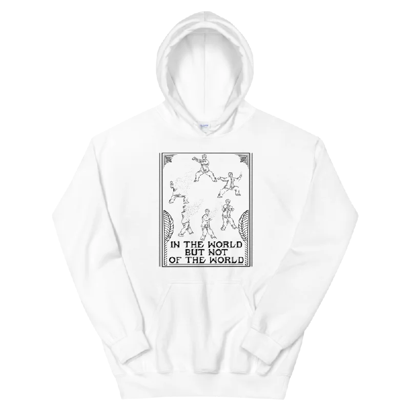 In The World But Not Of The World Graphic Hoodie Hoodie with Strings Custom Fit Adjustable