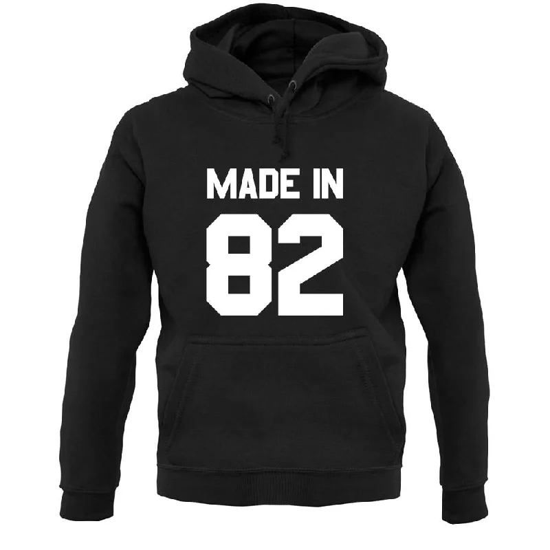 Made In '82 Unisex Hoodie Hoodie with Emblem Brand Identity