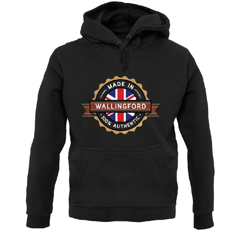 Made In Wallingford 100% Authentic Unisex Hoodie Hoodie with Hood Adjustable Protection