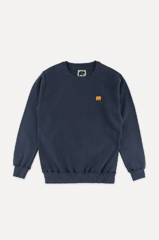Organic Essential Sweater Trendsplant Blue Boxy Sweater Fitted Sweater A-Line