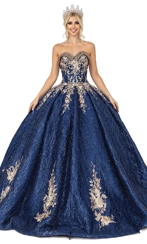 Dancing Queen 1541 - Embroidered Quinceanera Ballgown