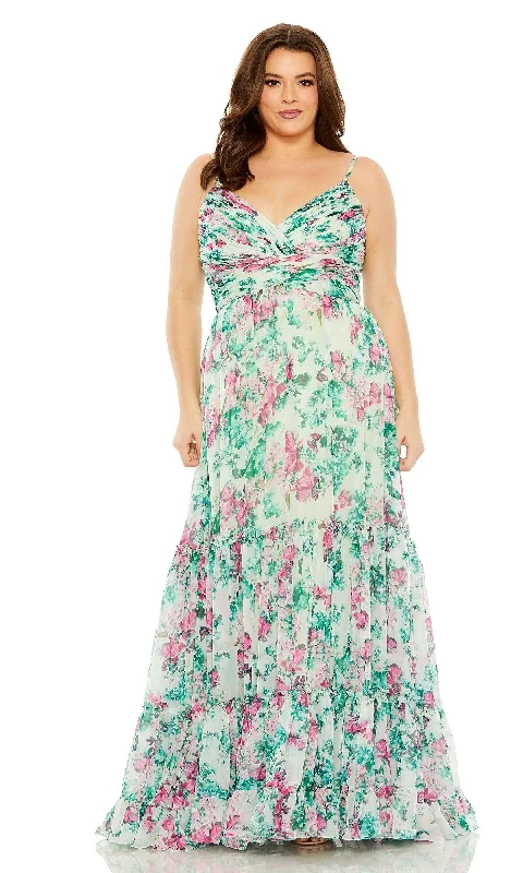 Mac Duggal Long Plus-Size Formal Dress 68550