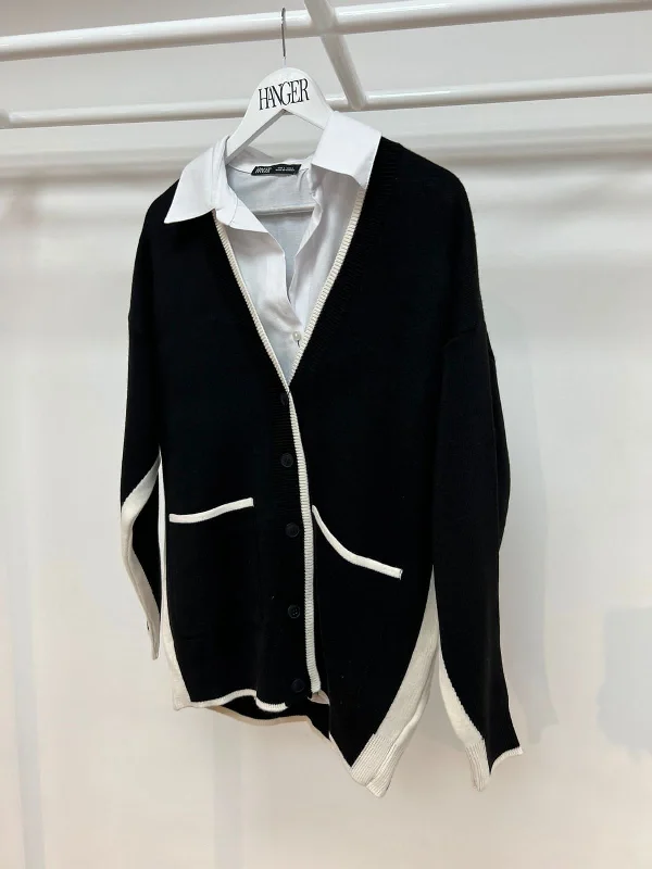 Cardigan TH231058 Stretchy Elastic Breathable