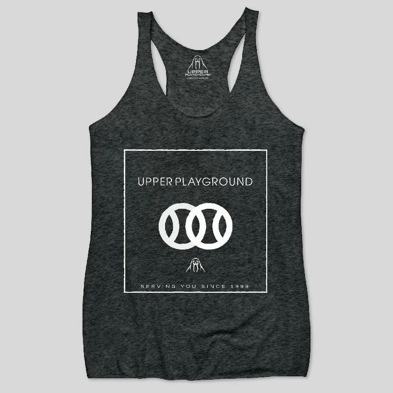 DOUBLES WOMEN'S RACERBACK TANK fitted tank top
