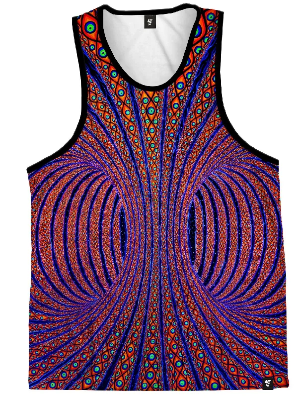 Neon All Seeing Torus Unisex Tank Top long tank top